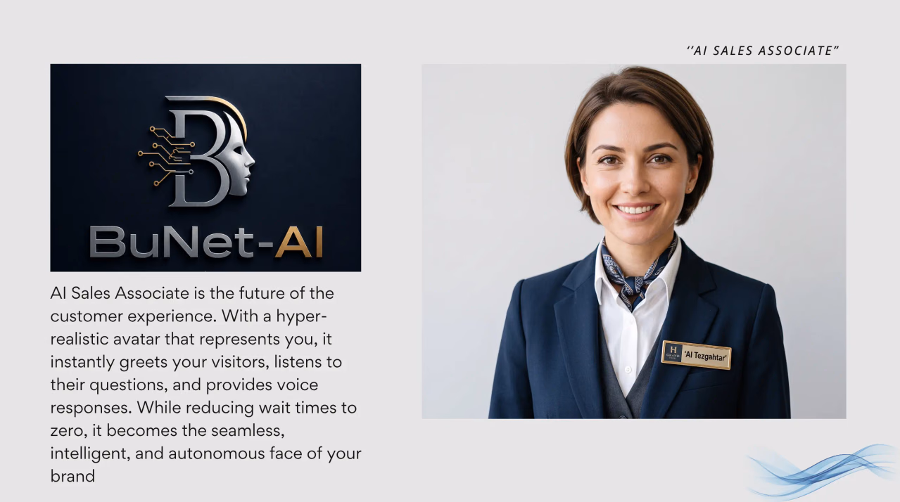 Hyper-realistic AI Avatar Tezgahtar; a speaking and listening digital representative