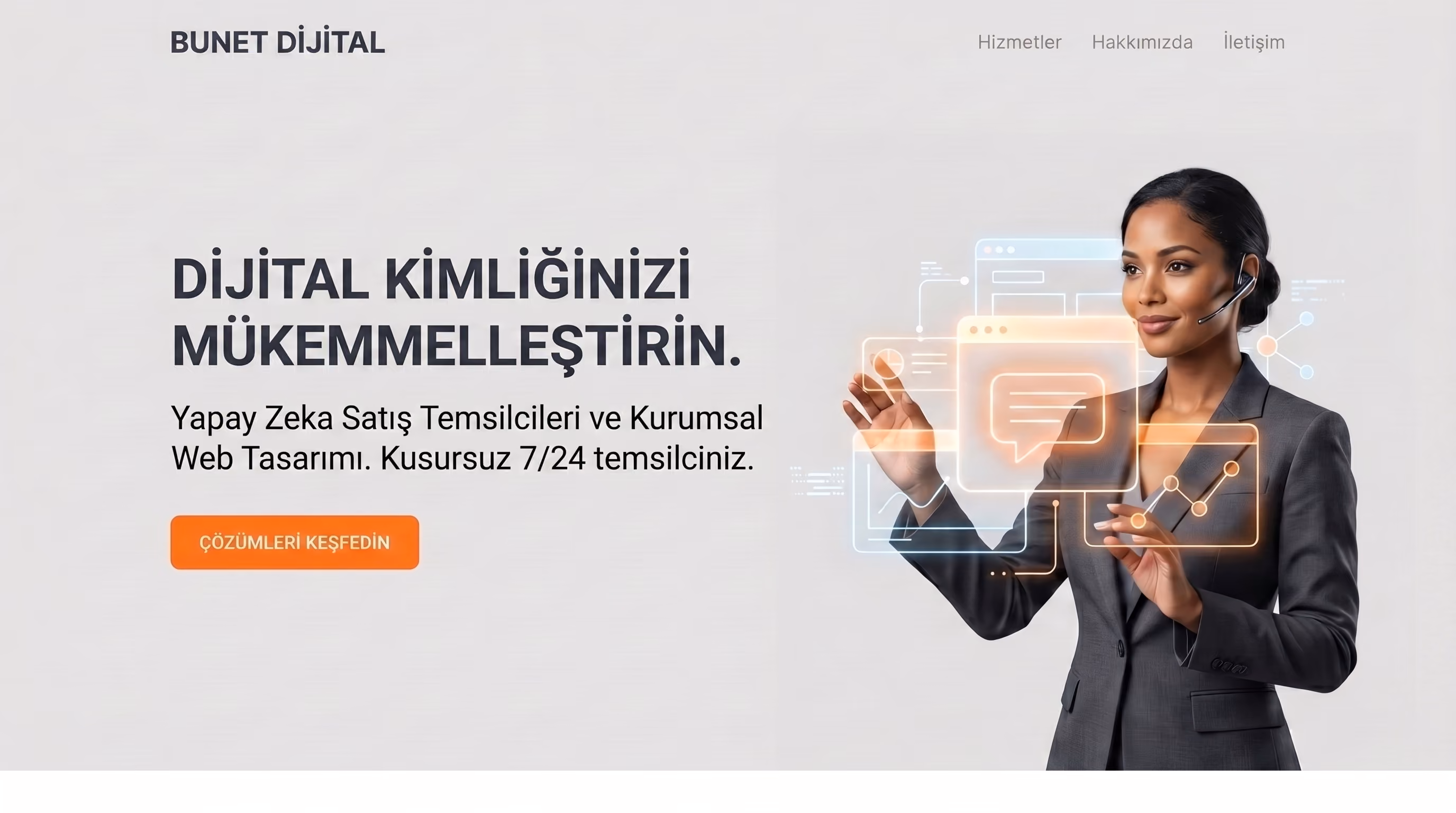 7/24 çalışan AI Tezgahtar temsilcisi